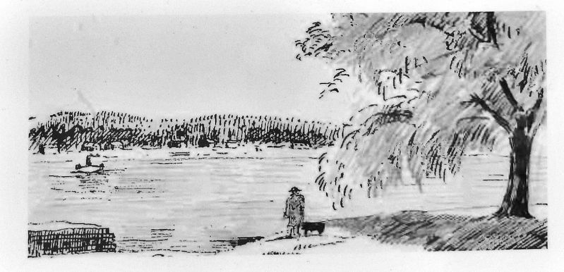 Marker detail: Saint John River Sketch image. Click for full size.