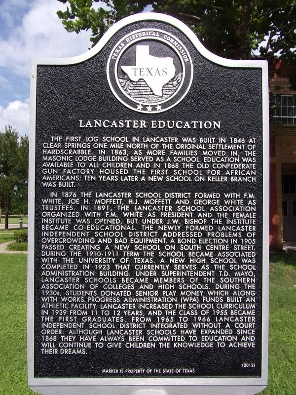Lancaster Education Marker image. Click for full size.