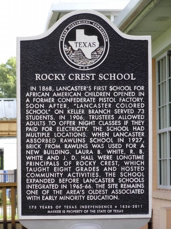 Rocky Crest School Marker image. Click for full size.