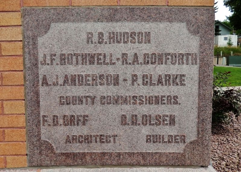 Big Stone County Courthouse Cornerstone image. Click for full size.