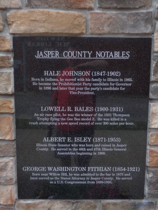 Burl Ives Statue / Jasper County Notables Marker image. Click for full size.