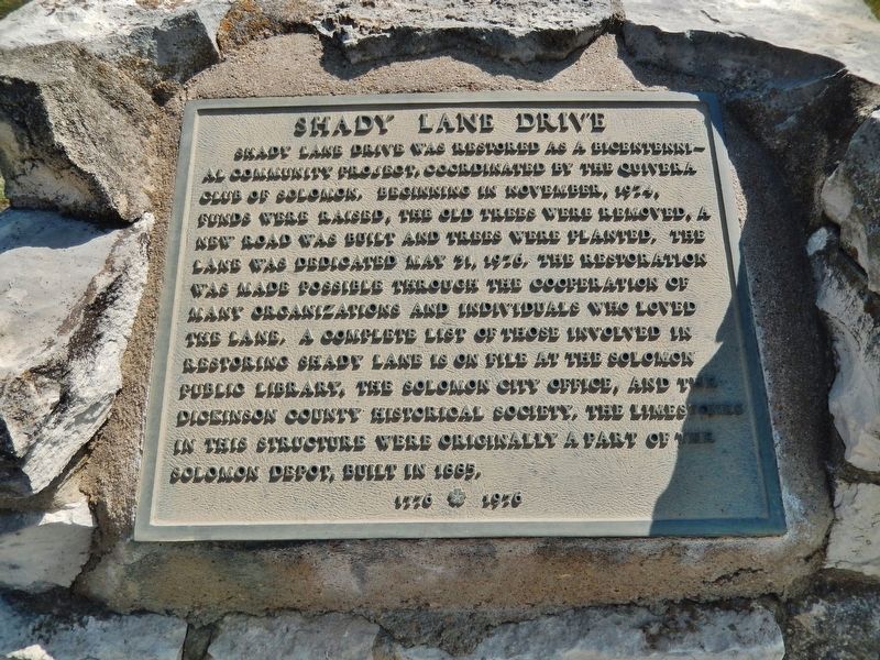 Shady Lane Drive Marker. Click for full size. Shady Lane Drive Marker image. Click for full size.