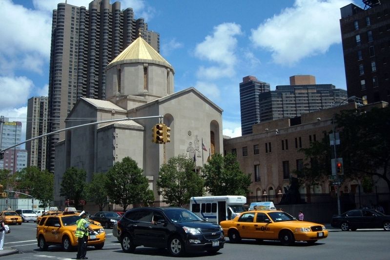 The St. Vartan Cathedral of the Armenian Orthodox Church in America. Click for full size. The St. Vartan Cathedral of the Armenian Orthodox Church in America image. Click for full size.