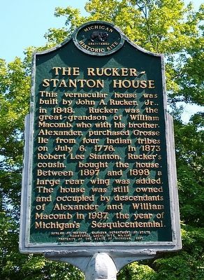 The Rucker-Stanton House Marker image. Click for full size.