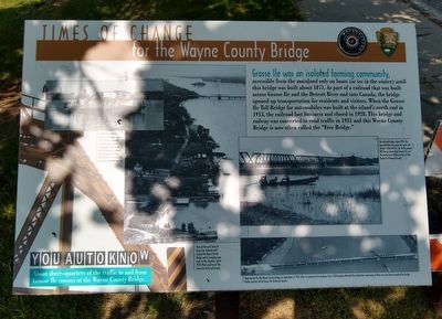 Times of Change for the Wayne County Bridge Marker image. Click for full size.
