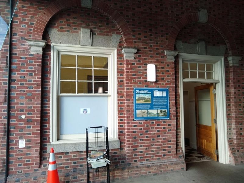 All Aboard at Alexandria Union Station Marker. Click for full size. All Aboard at Alexandria Union Station Marker image. Click for full size.
