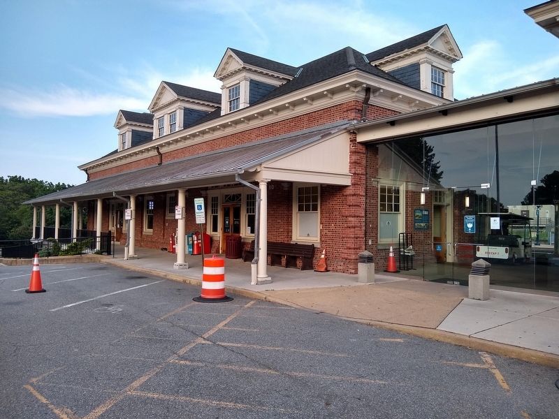 All Aboard at Alexandria Union Station Marker. Click for full size. All Aboard at Alexandria Union Station Marker image. Click for full size.