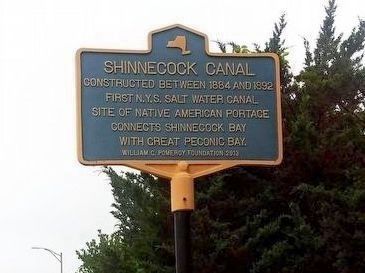 Shinnecock Canal Marker. Click for full size. Shinnecock Canal Marker image. Click for full size.