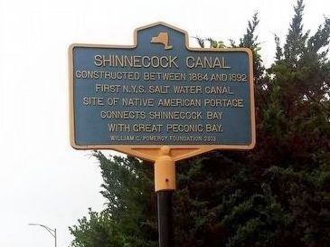 Shinnecock Canal Marker image. Click for full size.