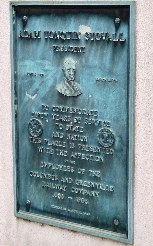 Adam Tonquin Stovall Marker. Click for full size. Adam Tonquin Stovall Marker image. Click for full size.