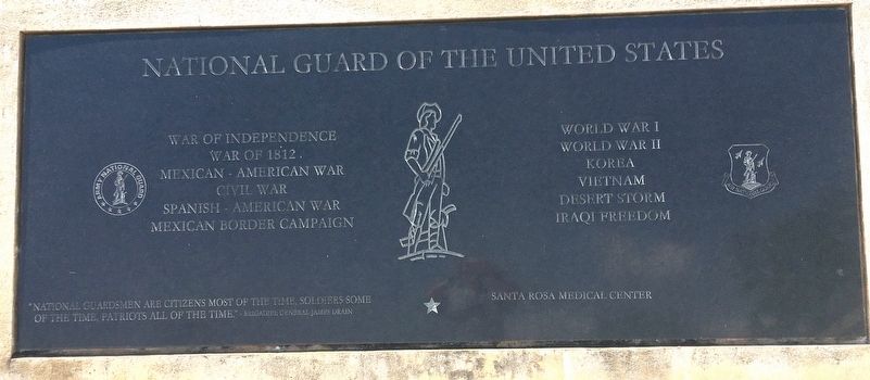 National Guard Of The United States Memorial. Click for full size. National Guard Of The United States Memorial image. Click for full size.