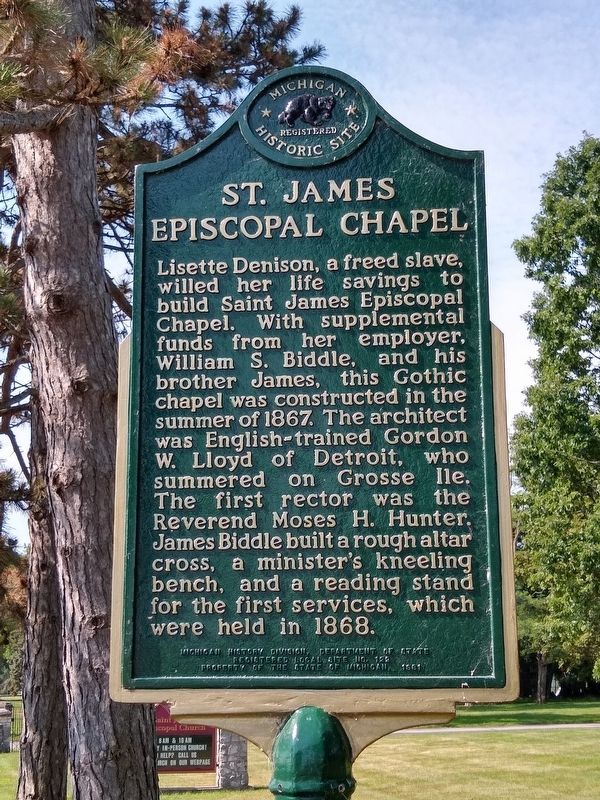 St. James Episcopal Chapel Marker image. Click for full size.