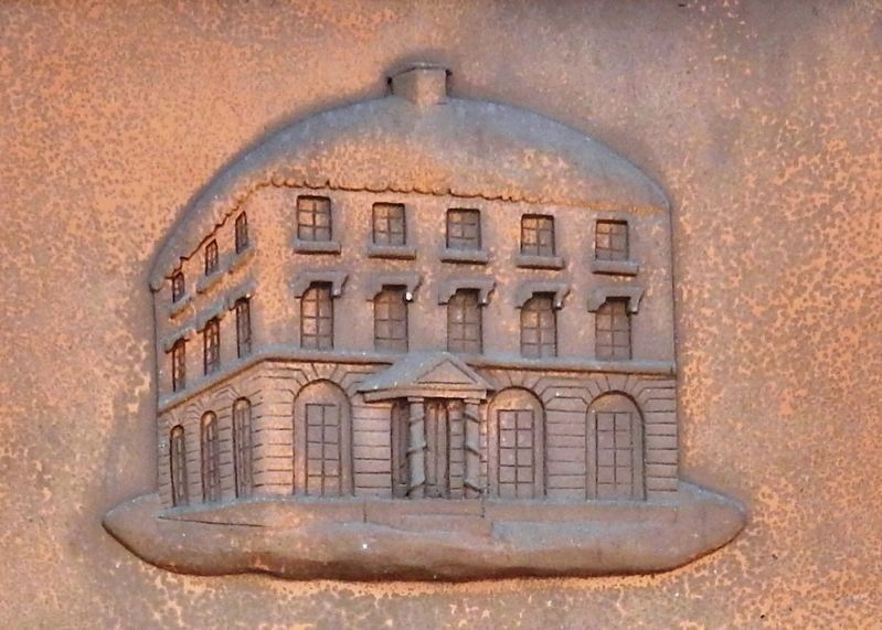 Marker detail: Banque de Montréal à Québec, Noël en 1817. Click for full size. Marker detail: Banque de Montréal à Québec, Noël en 1817 image. Click for full size.