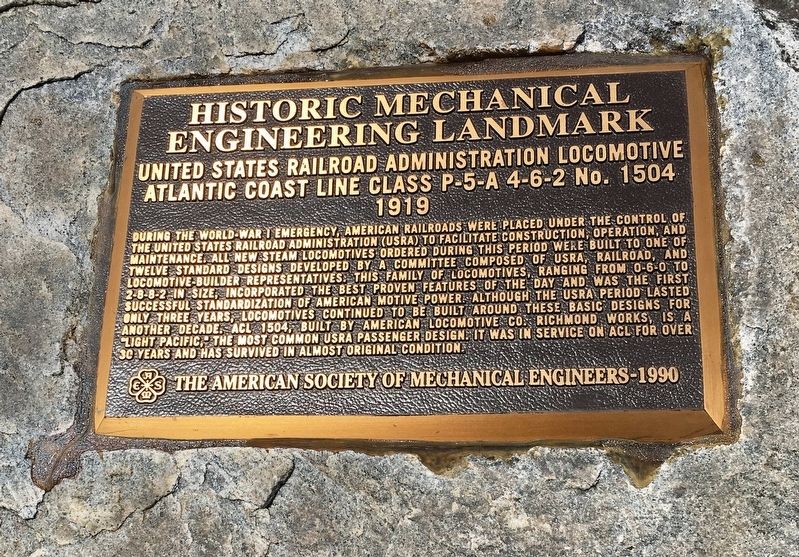 Railroad Administration Locomotive Marker image. Click for full size.