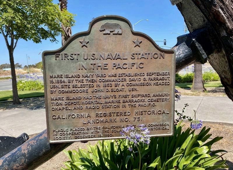 First U.S. Naval Station In The Pacific Marker image. Click for full size.