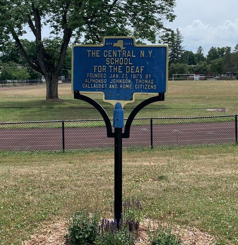 The Central N.Y. School for the Deaf Marker. Click for full size. The Central N.Y. School for the Deaf Marker image. Click for full size.