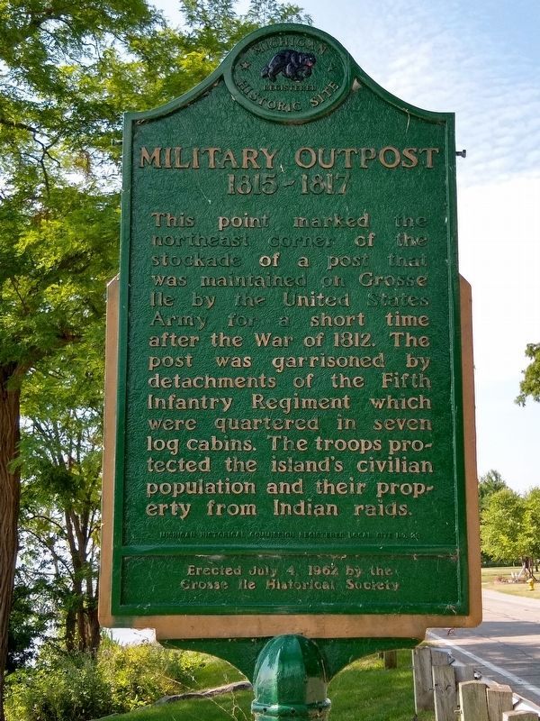 Military Outpost: 1815-1817 Marker image. Click for full size.
