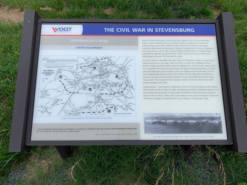 The Civil War in Stevensburg Marker image. Click for full size.