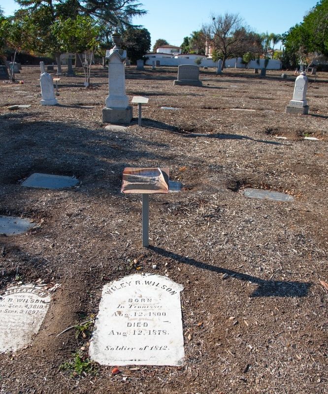 Wiley Wilson Gravestone and Historical Marker. Click for full size. Wiley Wilson Gravestone and Historical Marker image. Click for full size.
