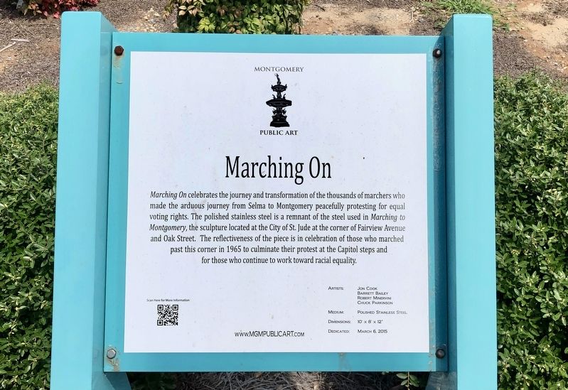 Marching On Marker. Click for full size. Marching On Marker image. Click for full size.