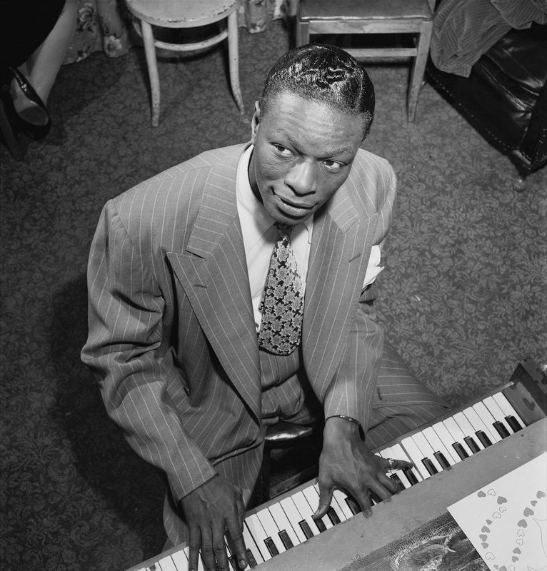 Nathaniel Adams Coles (3/17/1919 – 2/15/1965) aka Nat King Cole. image. Click for full size.