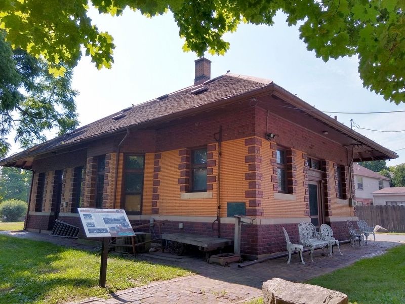 The End of the Line at the Grosse Ile Depot Marker image. Click for full size.