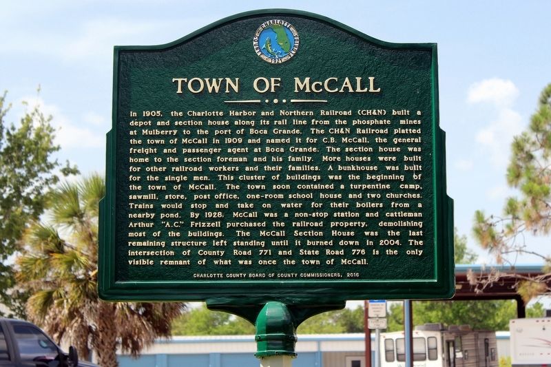 Town of McCall Marker image. Click for full size.