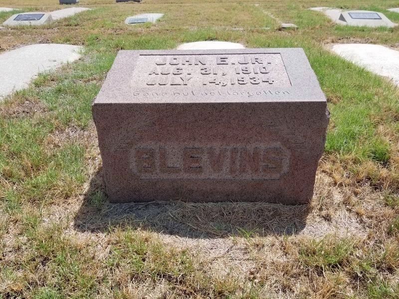 J.E. Blevins Jr. (1910-1934) at Quail Cemetery image. Click for full size.