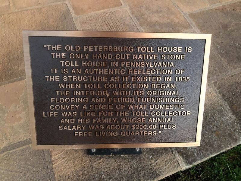 The Old Petersburg Toll House Marker image. Click for full size.