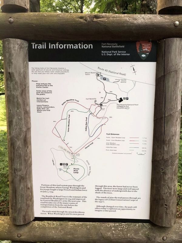 Trail Information Marker image. Click for full size.