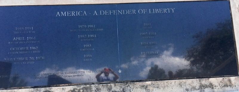 America – A Defender Of Liberty Marker image. Click for full size.