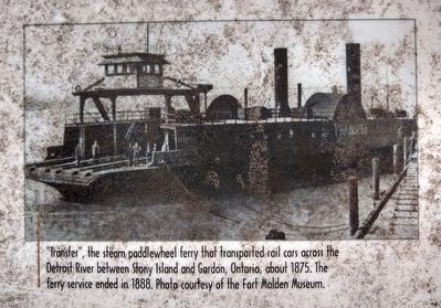 Rails Through Grosse Ile with the Canada Southern Railroad Marker — far right image image. Click for full size.