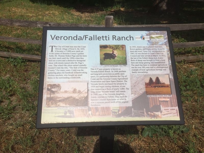 Veronda/Falletti Ranch Marker image. Click for full size.