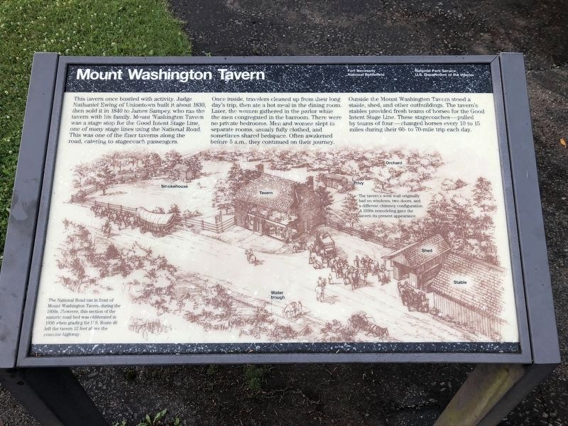 Mount Washington Tavern Marker image. Click for full size.