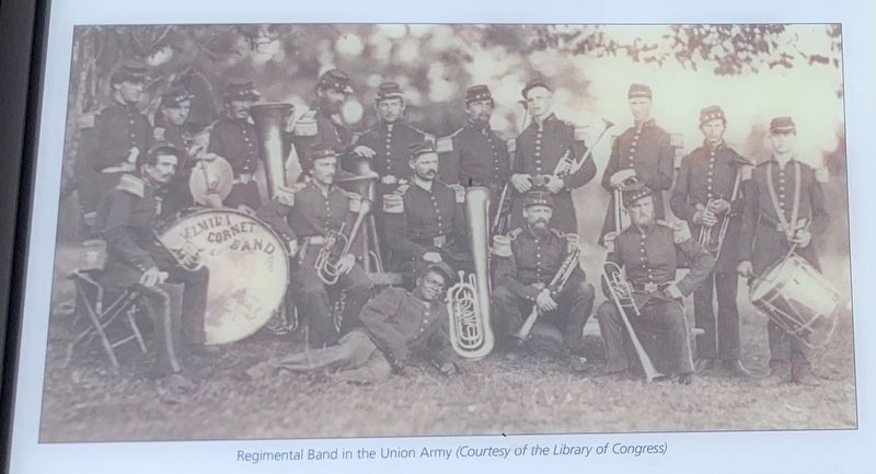 Regimental Band in the Union Army image. Click for full size.