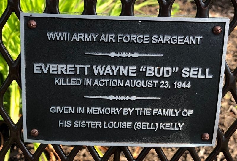 Everett Wayne "Budd" Sell Memorial image. Click for full size.
