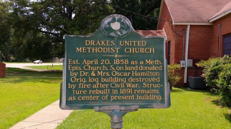 Drakes United Methodist Church Marker image. Click for full size.