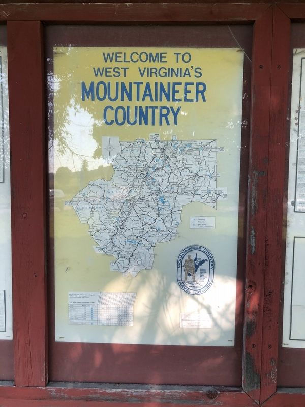 Welcome to West Virginia's Mountaineer Country Marker image. Click for full size.