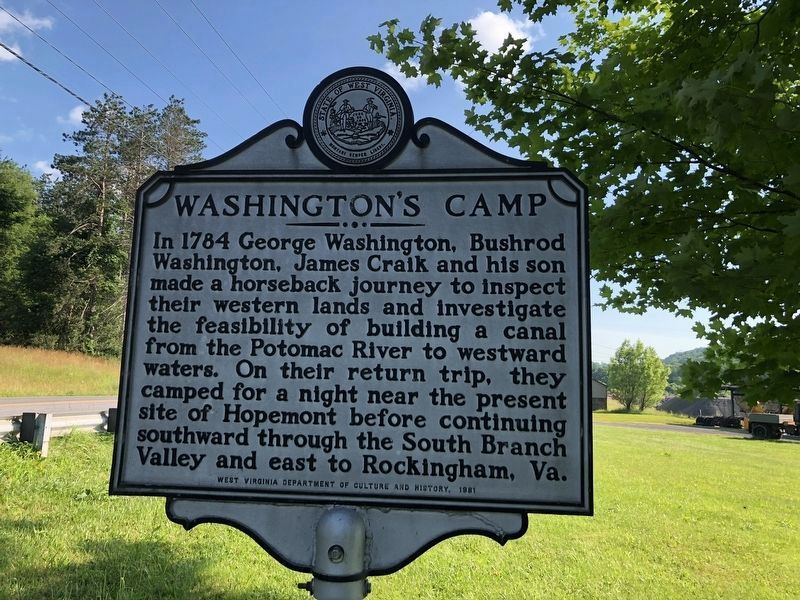 Washington's Camp Marker image. Click for full size.