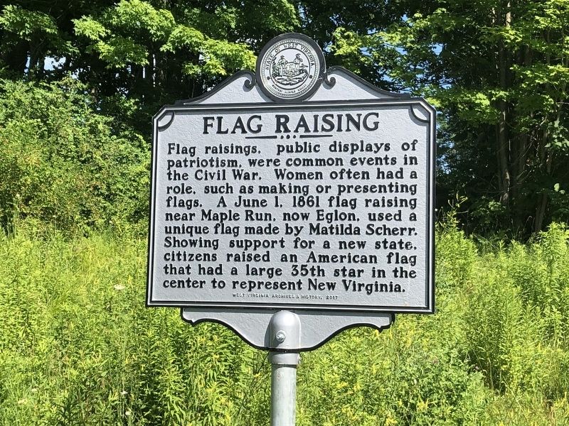 Flag Raising Marker image. Click for full size.