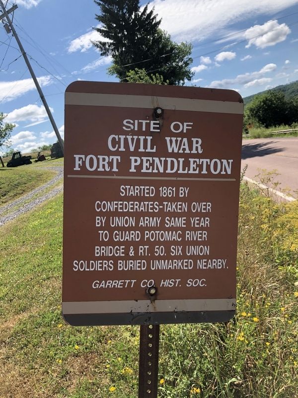 Site of Civil War Fort Pendleton Marker image. Click for full size.