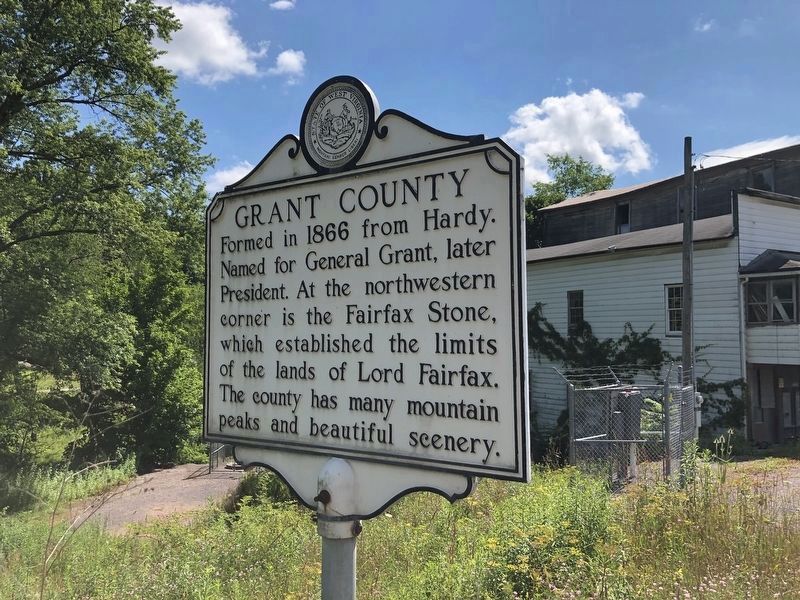 Grant County side of the marker image. Click for full size.