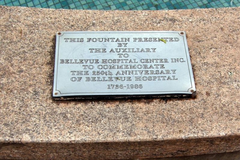 Bellevue Fountain plaque image. Click for full size.