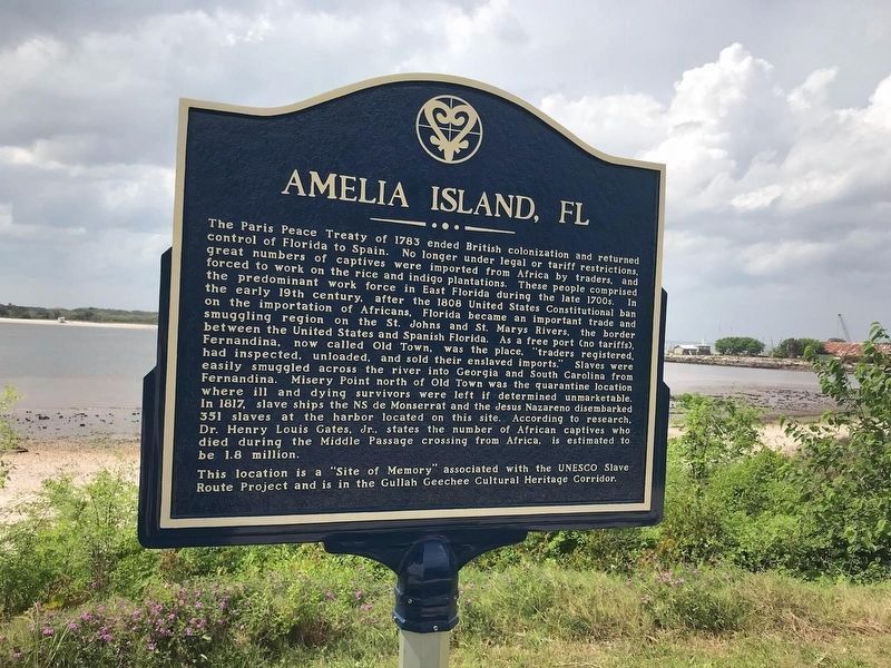 The UNESCO Slave Route Project Site of Memory: Amelia Island Florida image. Click for full size.