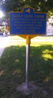 Early Duck Farm Marker. Click for full size. Early Duck Farm Marker image. Click for full size.