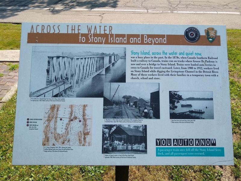 Across the Water to Stony Island and Beyond Marker image. Click for full size.