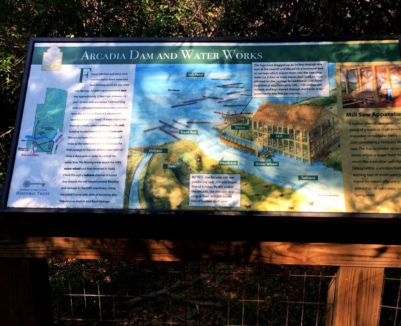 Arcadia Dam and Water Works Marker image. Click for full size.