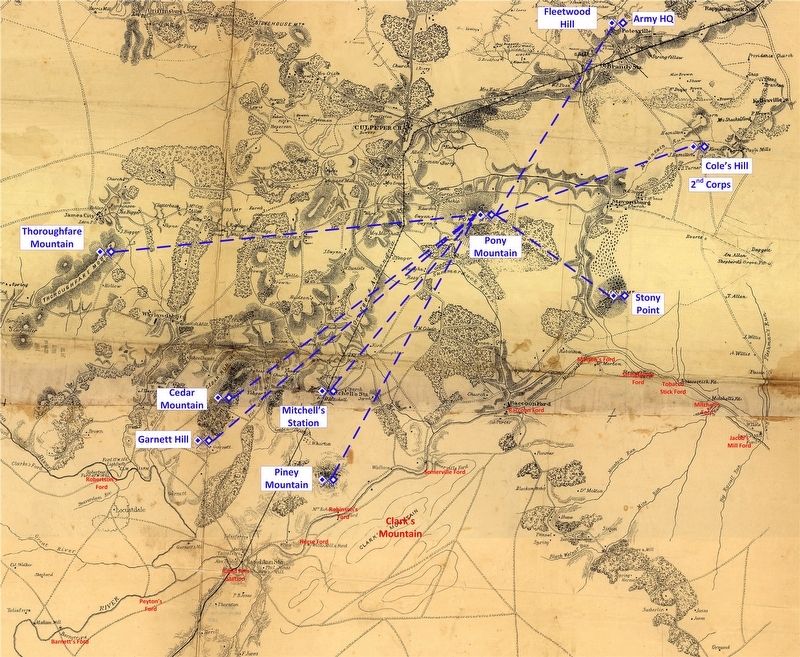 Signal Stations of the Winter Encampment. Click for full size. Signal Stations of the Winter Encampment image. Click for full size.