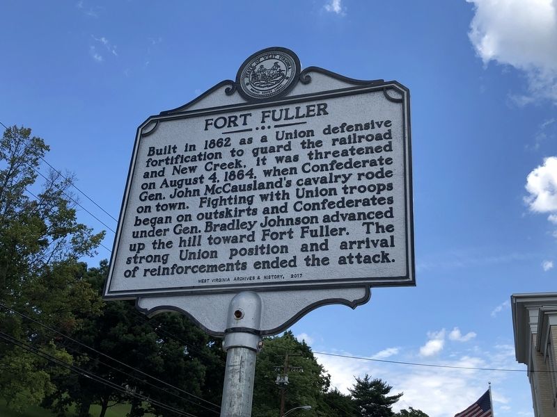 Fort Fuller Side of Marker image. Click for full size.