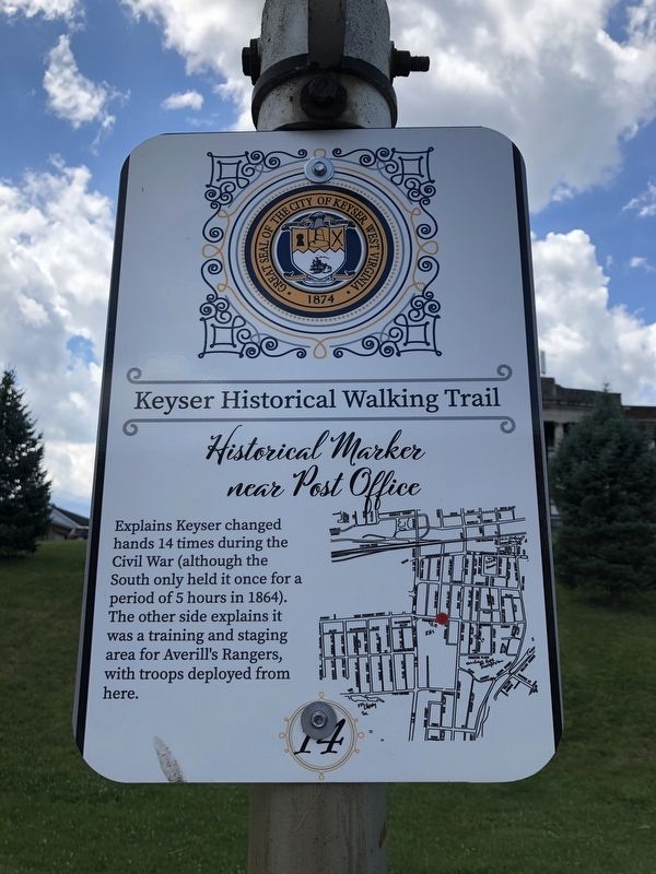 Historical Marker near Post Office Marker image. Click for full size.